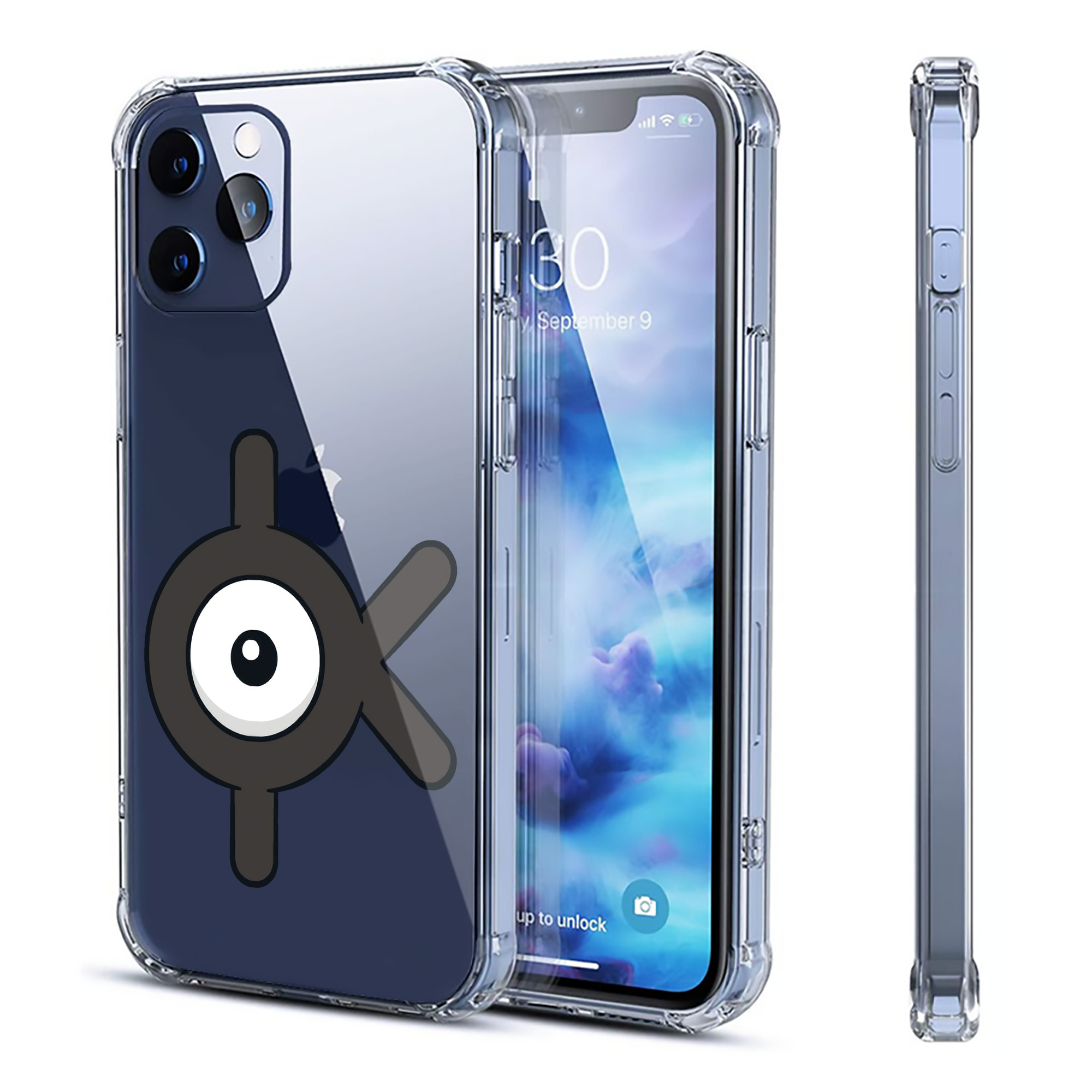 （画像用） ポケットモンスター Pokémon 【iPhone 12シリーズ対応】透明スマホケース（クリアソフトケース）